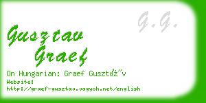 gusztav graef business card